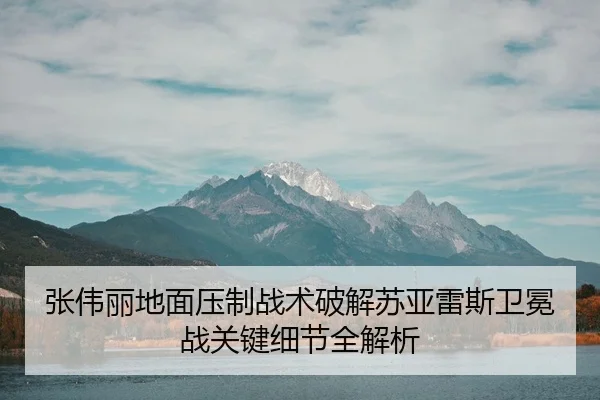 张伟丽地面压制战术破解苏亚雷斯卫冕战关键细节全解析
